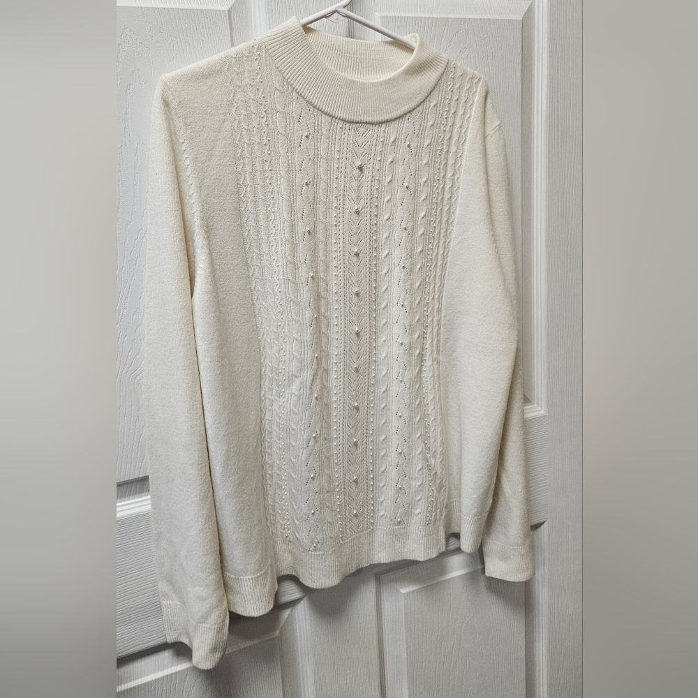 Tradition Cream Knit Sweater ,NWOT
